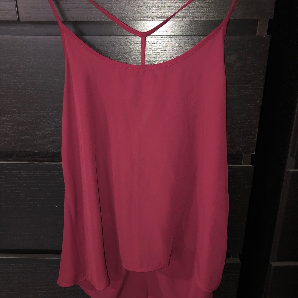 Open back tank top w/ bows